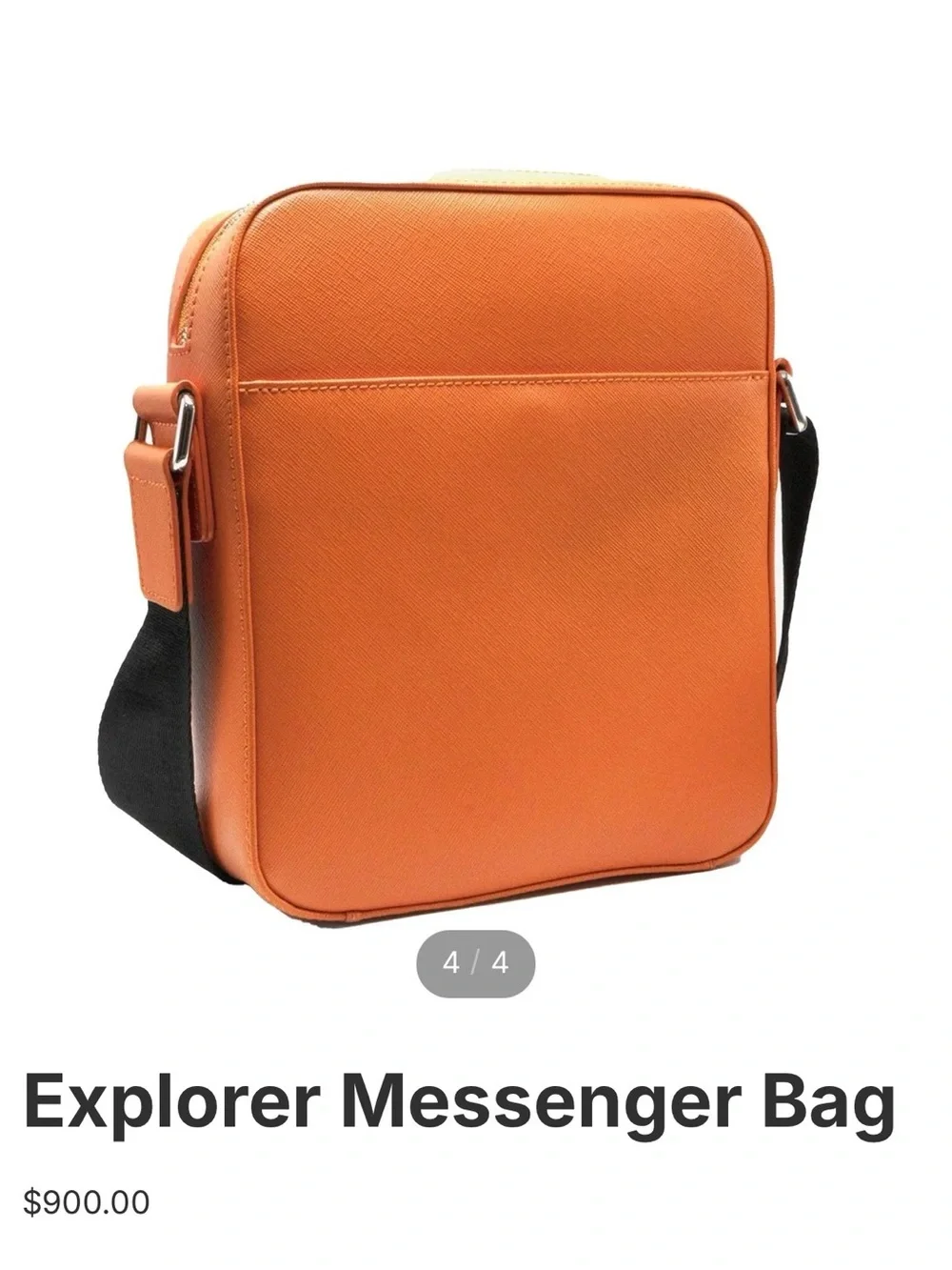 ❌RARE❌NWOT Fifty Karat Orange Message Bag 💼